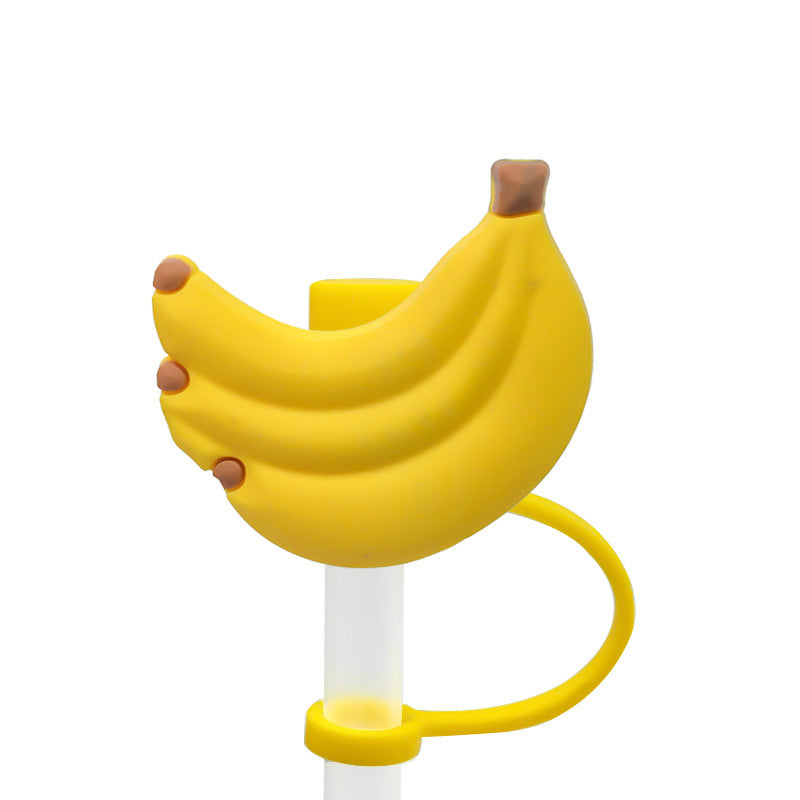 Wholesale 10pcs/pack  Cute cartoon straw cap straw cover silicone dust plug